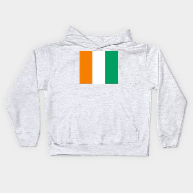 Ivory Coast flag Kids Hoodie by flag for all